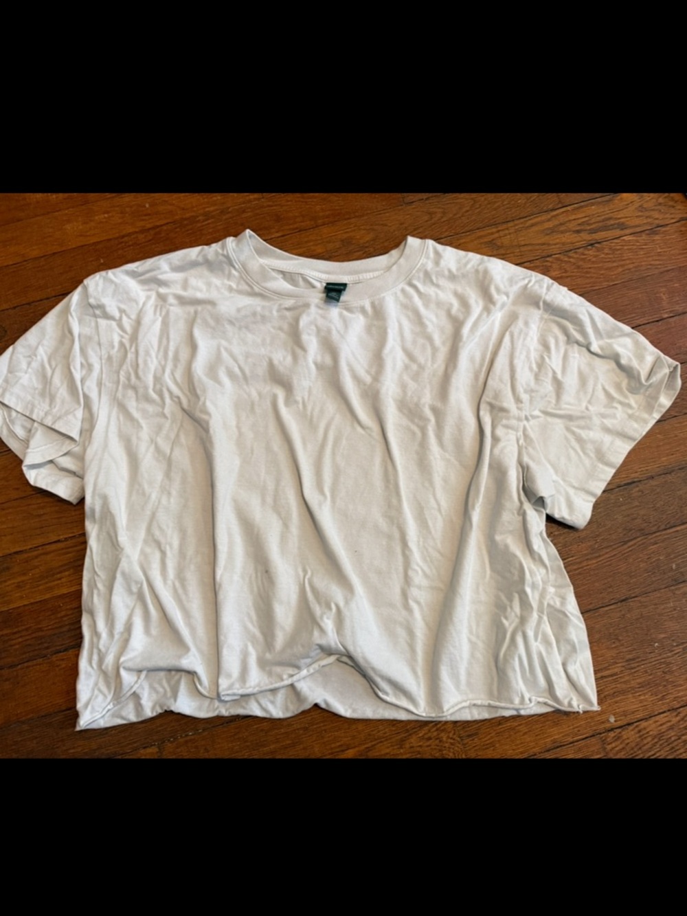wild fable White Baggy Cropped T-Shirt